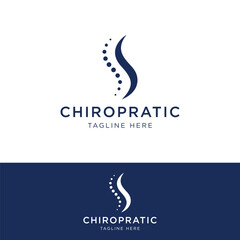 Obraz premium Chiropractic spine logo template design.Logo for nursing, massage, business and medicine.