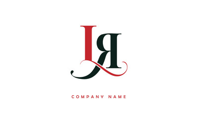 LR, RL, L, R Abstract Letters Logo Monogram