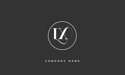 LX, XL, L, X Abstract Letters Logo Monogram