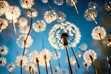 dandelion in the wind Generated with AI.