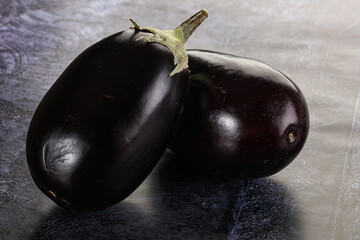 Ripe tasty natural organic eggplant