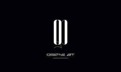 DQ, QD, D, Q abstract letters logo monogram