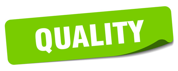 quality sticker. quality label