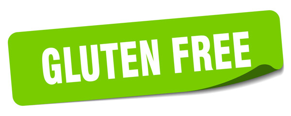 gluten free sticker. gluten free label