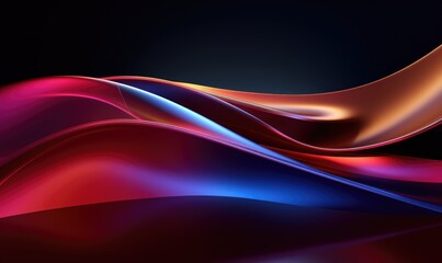 abstract background with smooth lines in blue and red colors, wave, wallpaper