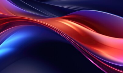 Fototapeta premium abstract background with smooth lines in blue and red colors, wave, wallpaper