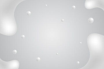 Modern White Liquid Frame Background. Cosmetic Wallpaper. Beauty Banner. Vector Illustration. Backdrop. Geometric. Minimal
