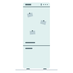 Refrigerator icon. Flat style. Vector illustration.