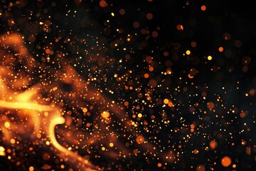 Fiery black background for your design