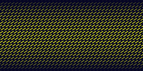 Vector abstract geometric halftone seamless pattern with diagonal dash lines, fade stripes. Extreme sport style background, urban art. Black and neon yellow minimal texture. Repeated sportive design