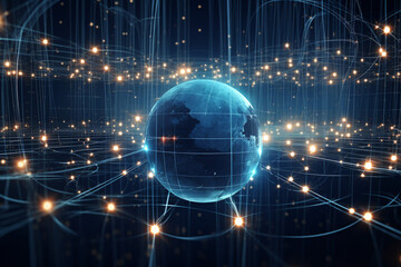 Fototapeta premium Futuristic Network