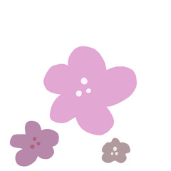 colorful floral decoration on white background