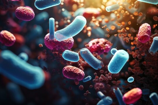 Probiotics Microscopic Bacteria for Health