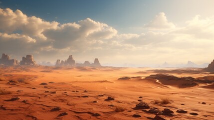 Fototapeta na wymiar a vast desert expanse, creating a picturesque scene in high definition.