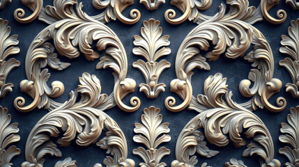 seamless baroque wallpaper background