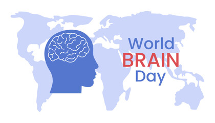 World Brain Day. Vector illustration.