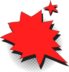 Speech bubbles. Halftone shadows. Comic cartoon bubble