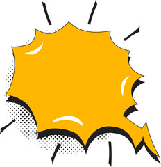 Speech bubbles. Halftone shadows. Comic cartoon bubble