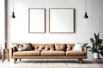 Fototapeta na wymiar brown sofa set