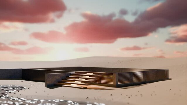 House Construction 4K 3d rendering