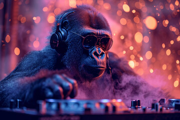 Gorilla DJ Mastering the Mix at Electric Jungle Party