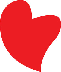 Red heart icons, Love Heart Symbol, concept of love, Heart, heartbeat, silhouettes, romance or valentine's day red vector, Symbol cardiogram heart logo in linear style. Uneven, rough, textured edge.