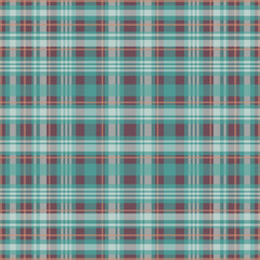 Tartan plaid pattern with texture. Vector illustration.