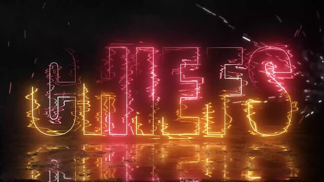 Kansas City Chiefs Electric Text 4K Animation Video Intro or Background