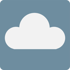 Cloud icon illustration.
