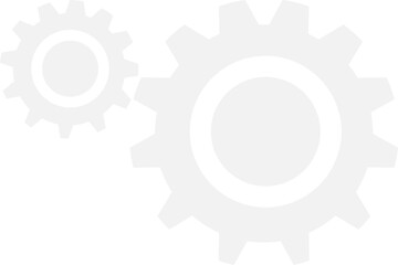 Gear icon illustration.
