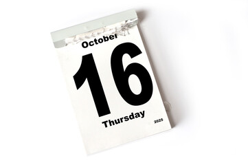 16 . October 2025