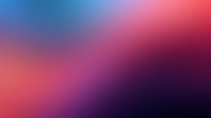 Abstract blurred blue and red wallpaper, concept pf flow on black background. Light amber and dark navy colors with waves - obrazy, fototapety, plakaty