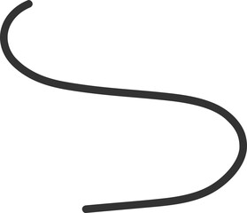 Hand drawn road illustration on transparent background.
