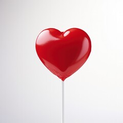 Colorful Lollipop sweet stick on the white background. Generative AI.