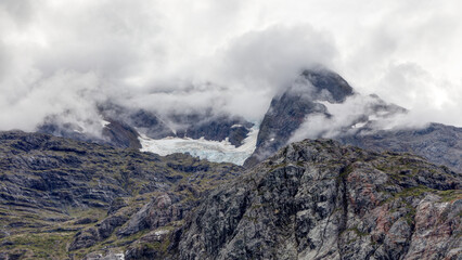 Alaskan Glacier Bay Mount Bernard Aerial Photo