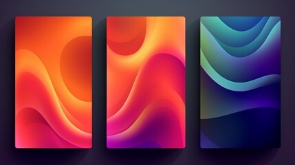 Abstract gradient color pattern texture for book cover.Generative AI