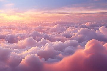 Sunset sky, Clouds in the evening, romantic sky