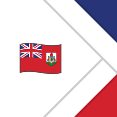 Bermuda Flag Abstract Background Design Template. Bermuda Independence Day Banner Social Media Post. Bermuda Cartoon