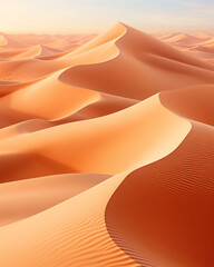 Fototapeta na wymiar desert country continent, Aerial View of Sand Dunes in the Desert