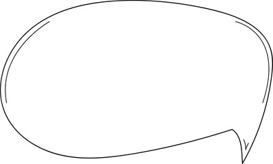 Hand drawn bubbles illustration on transparent background.
