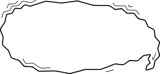 Hand drawn bubbles illustration on transparent background.
