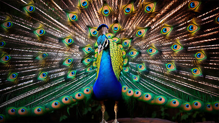 Obraz premium Peacock tail development: reasons, adaptations, and significance