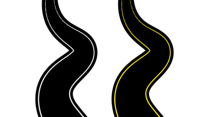  perspective black road line background. vector illustration