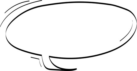 Hand drawn bubbles illustration on transparent background.