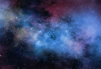 Planets and galaxy, science fiction wallpaper. Beauty of deep space. Billions of galaxies in the...