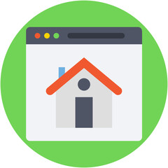 Online Property Vector Icon