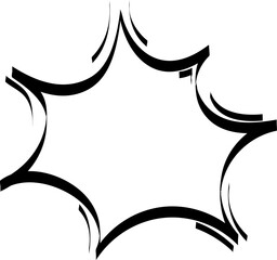 Hand drawn bubbles illustration on transparent background.