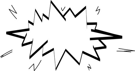 Hand drawn bubbles illustration on transparent background.