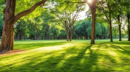 Smooth Carpet of Verdant Grass.  Expansive Green Serenity Landscape