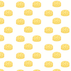 circle cheese vector seamless pattern realistic background